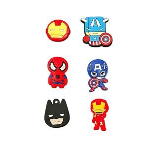 ⭐️3/$25⭐️ Superhero Shoe Charms Set Of 6